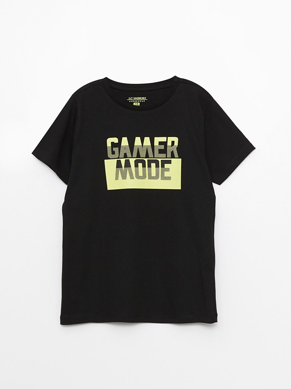 Crew Neck Printed Short Sleeve Boys' Pyjama Set-1