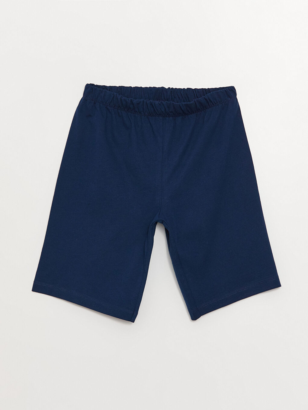 Bej Bisiklet Yaka Baskılı Kısa Kollu Erkek Çocuk Şortlu Pijama Takımı-2