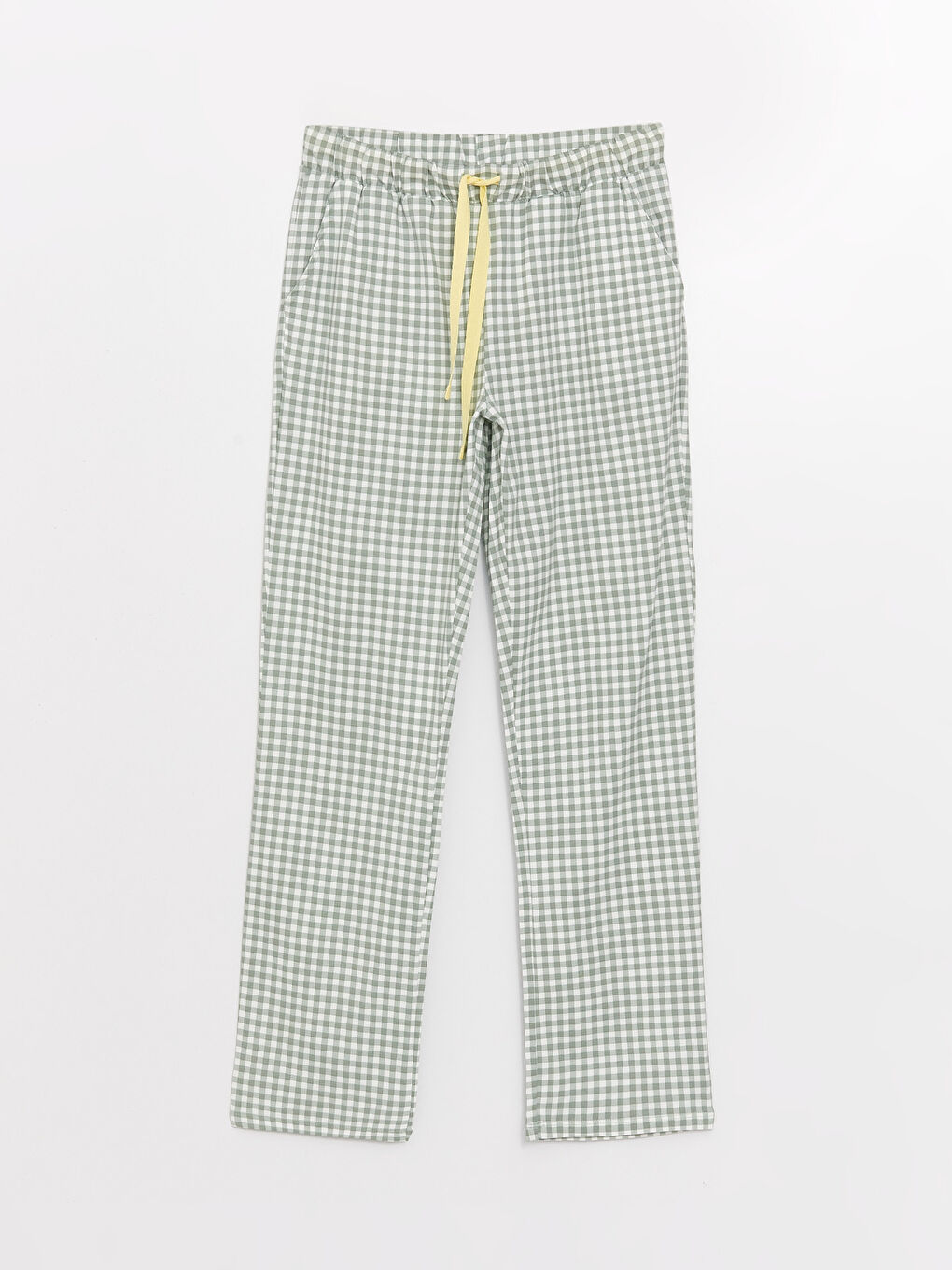 LCW DREAM Shirt Collar Plaid Short Sleeve Women's Pajamas Set -S39064Z8-LPK