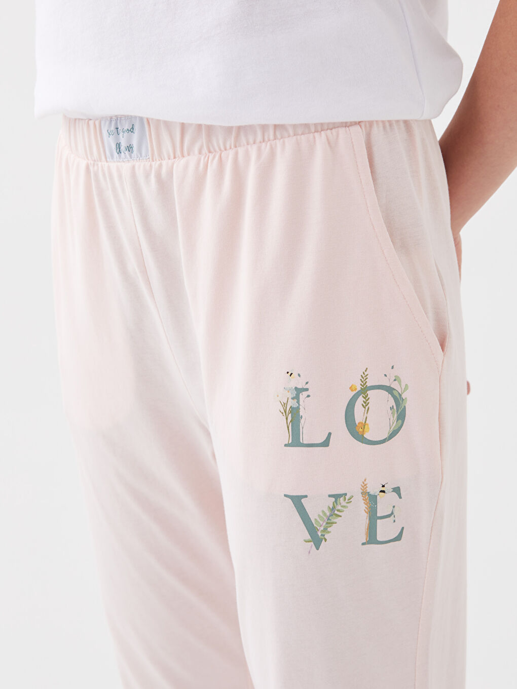 Elastic Waist Printed Women's Jogger Pajama Bottoms -S39065Z8-QWG