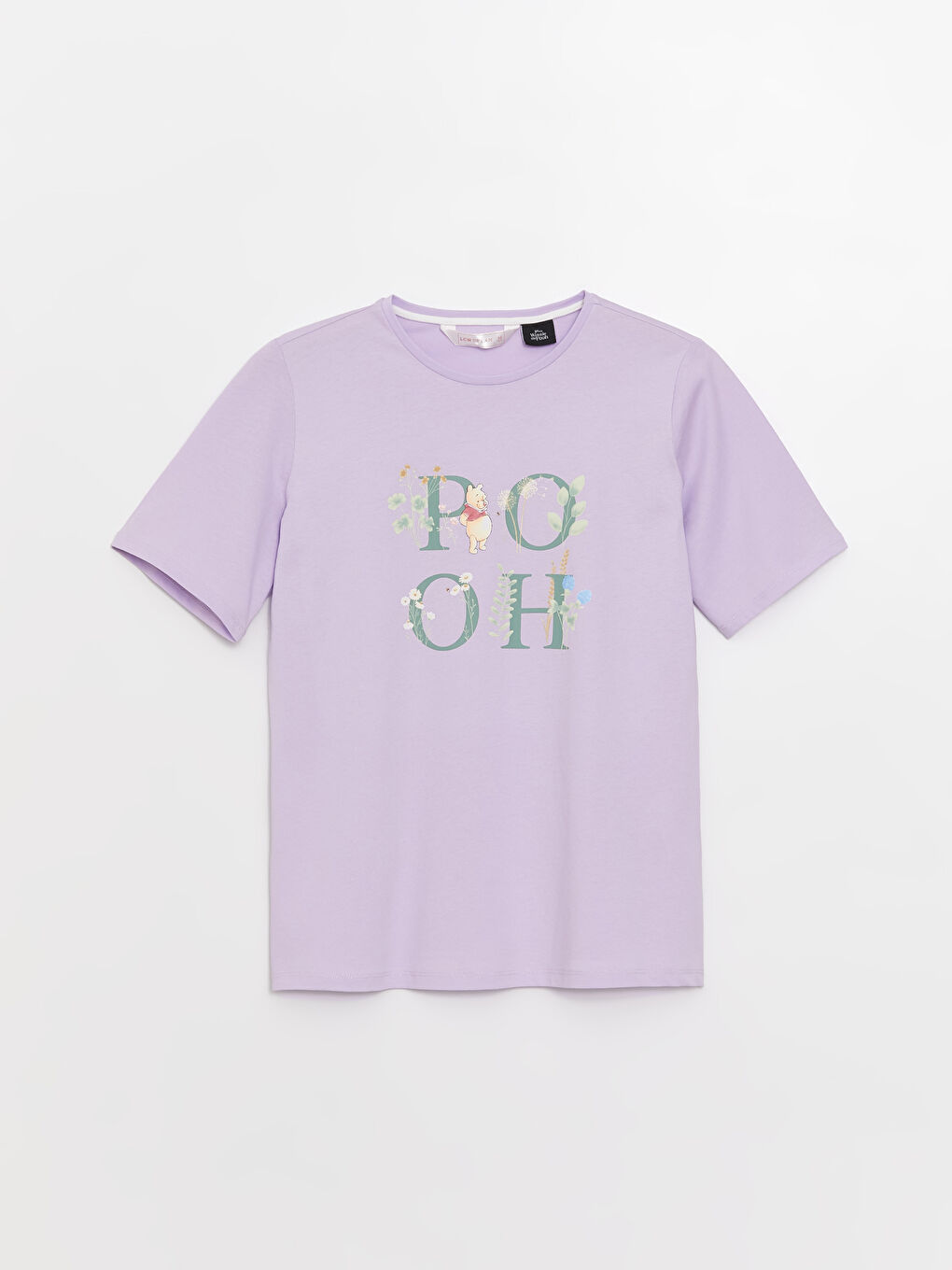 Ekru Bisiklet Yaka Desenli Kısa Kollu Kadın Pijama Takımı-6