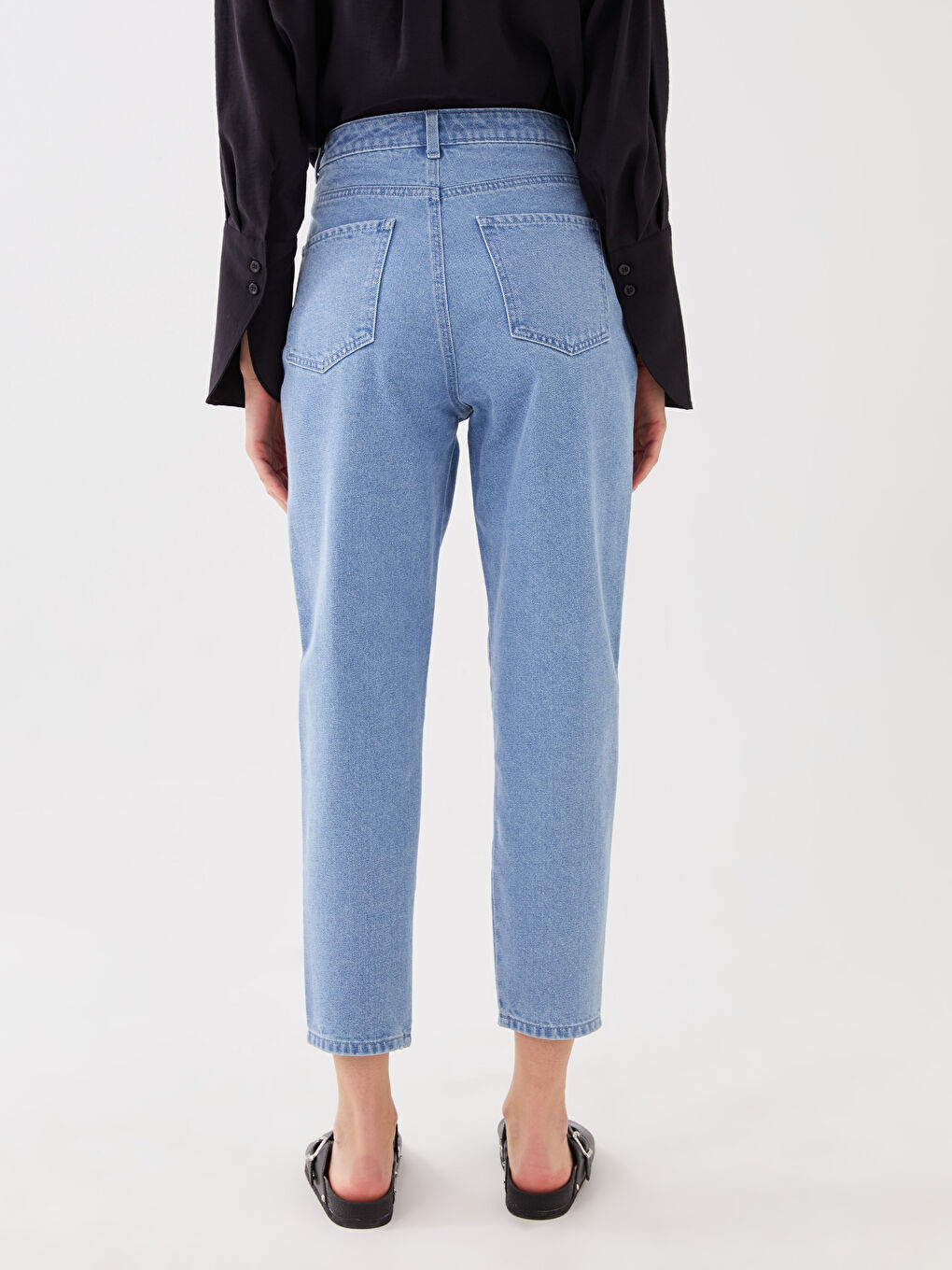 Джинсы Mom Fit с высокой посадкой для женщин-4
