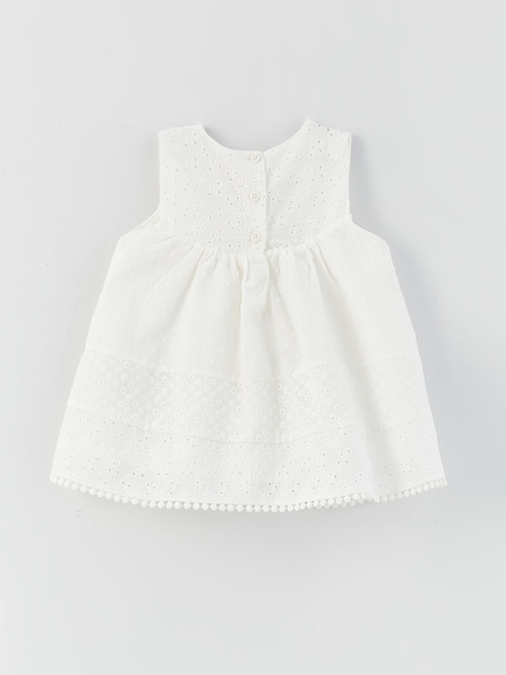 Crew Neck Sleeveless Baby Girl Dress and Headband Set of 2-8