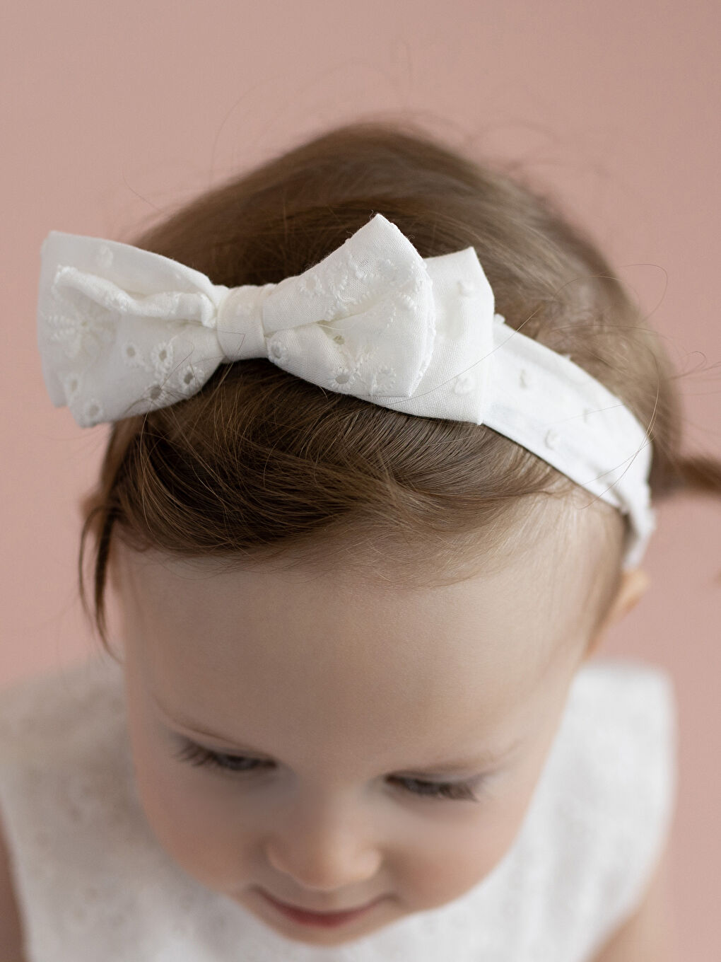 Crew Neck Sleeveless Baby Girl Dress and Headband Set of 2-2