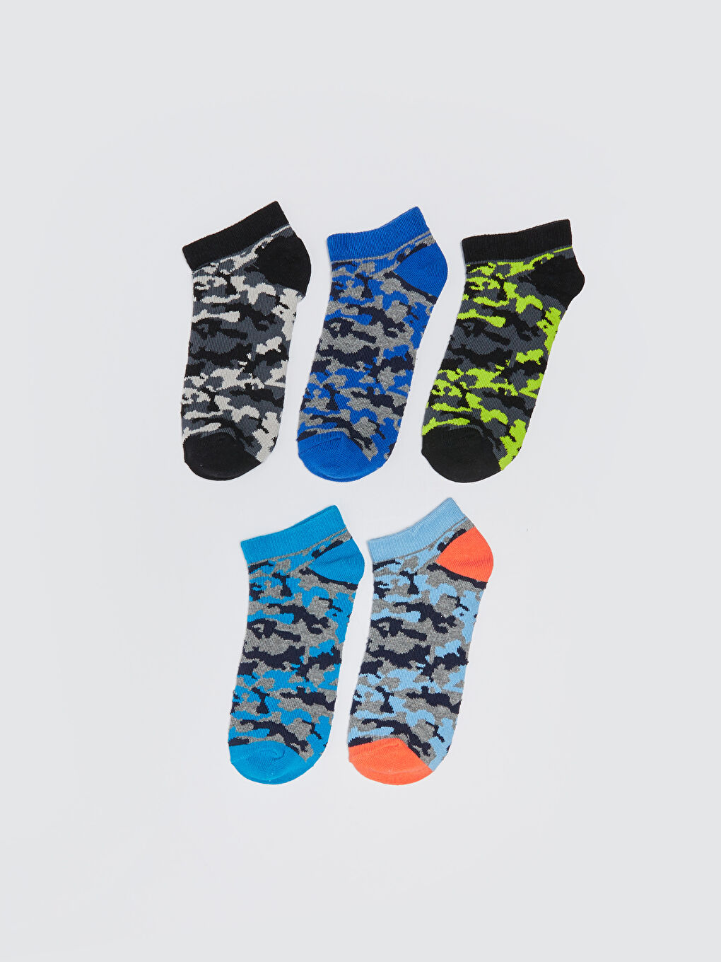 LCW Kids Chaussettes d'entraînement à motifs pour garçons Lot de 5 pièces -S39094Z4-K00