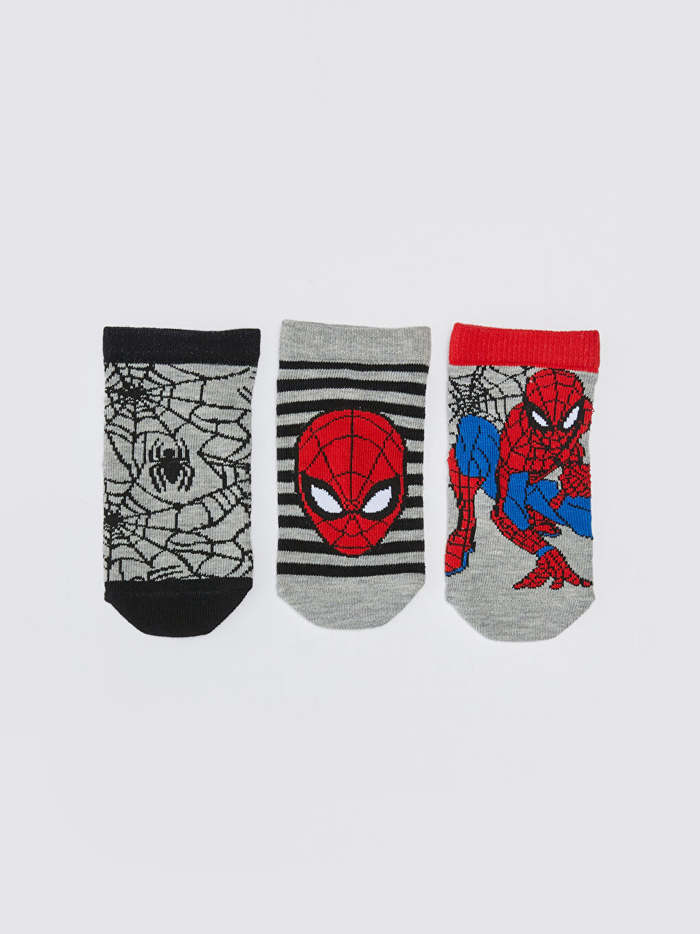 Spider-Man Patterned Boys' Trainer Socks 3-pack