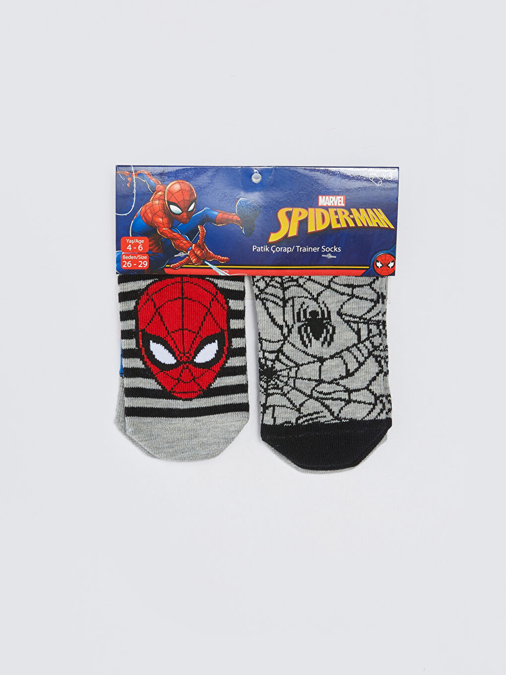Spider-Man Patterned Boys' Trainer Socks 3-pack-1