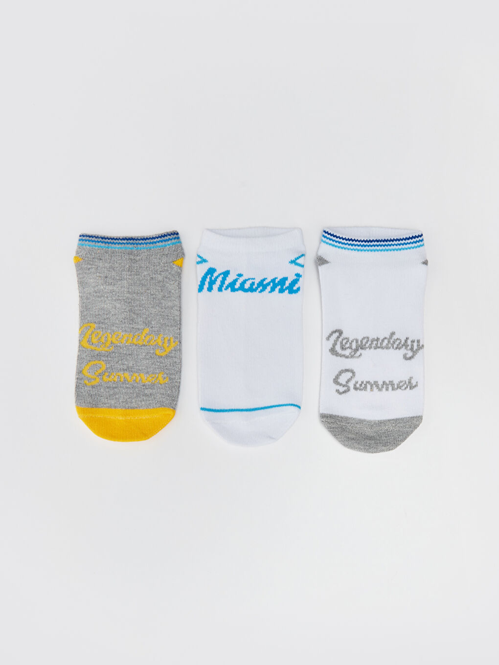 Patterned Boys Trainer Socks 5 Pack-1
