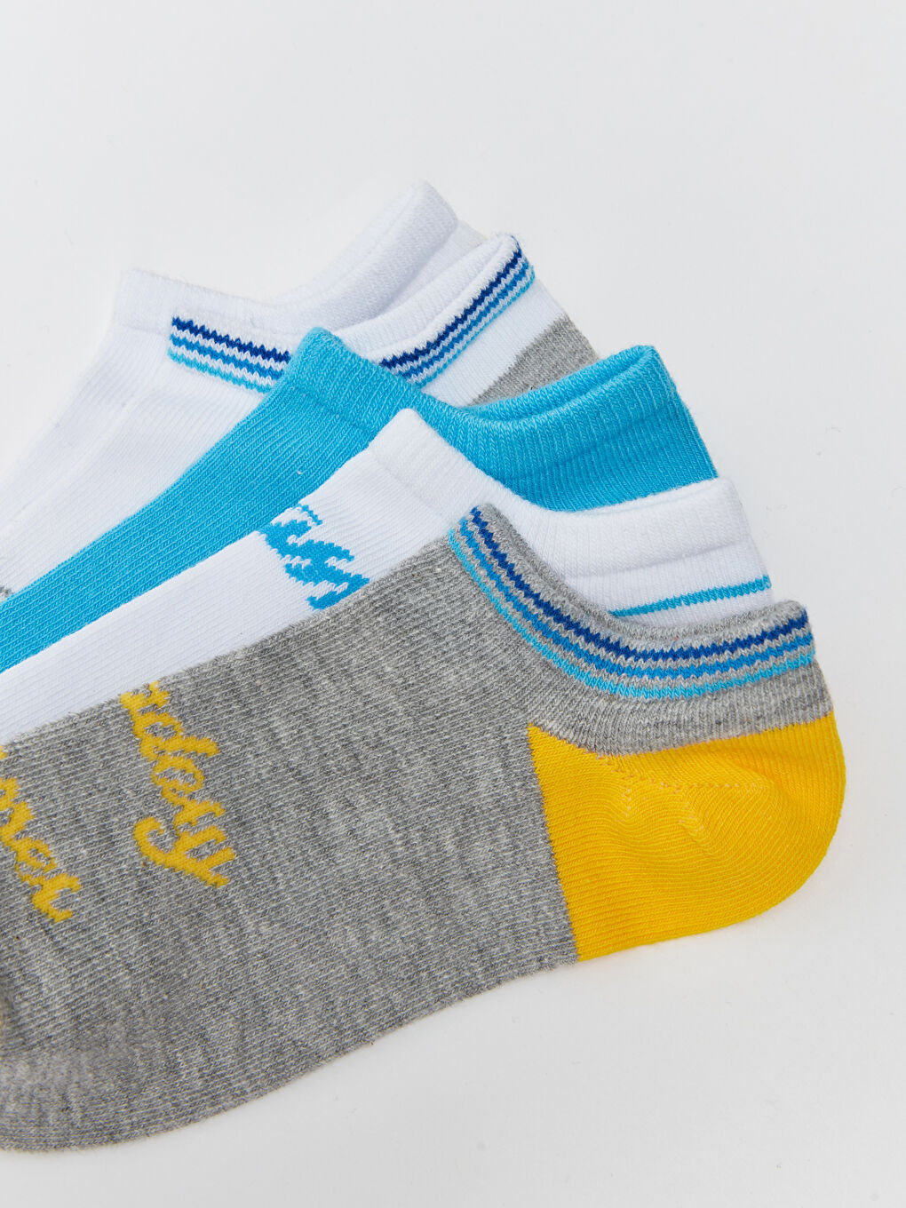 Patterned Boys Trainer Socks 5 Pack-3
