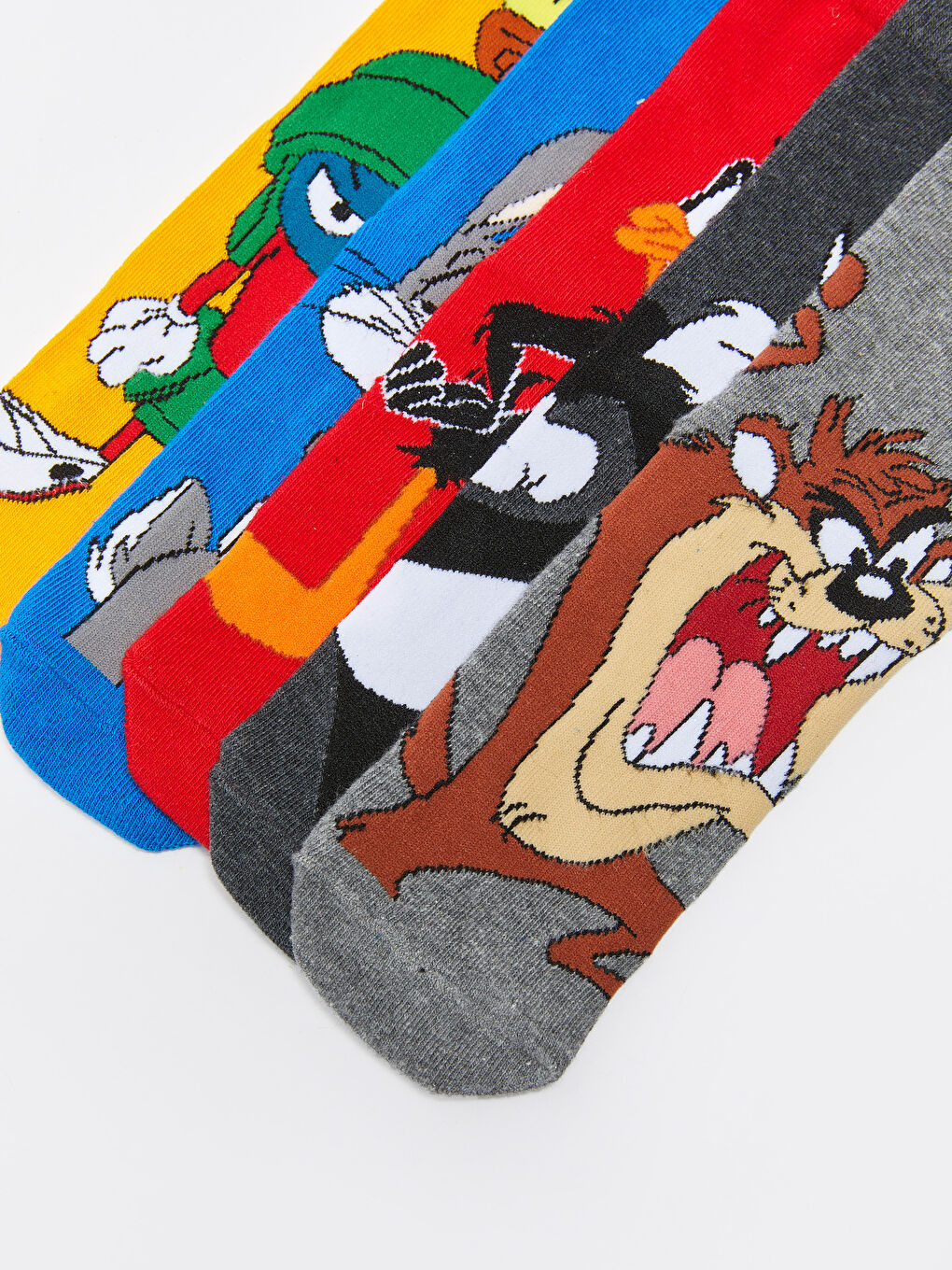 Chaussettes de cheville garçon Looney Tunes imprimées Lot de 5 pièces-3