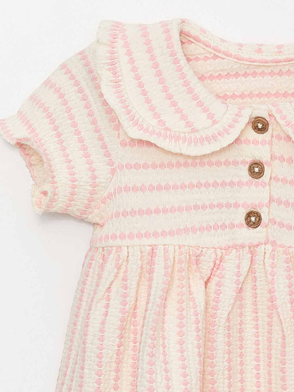 LCW baby Peter-Pan-Kragen Kurzarm Kleid für Baby Mädchen -S39149Z1-LT4