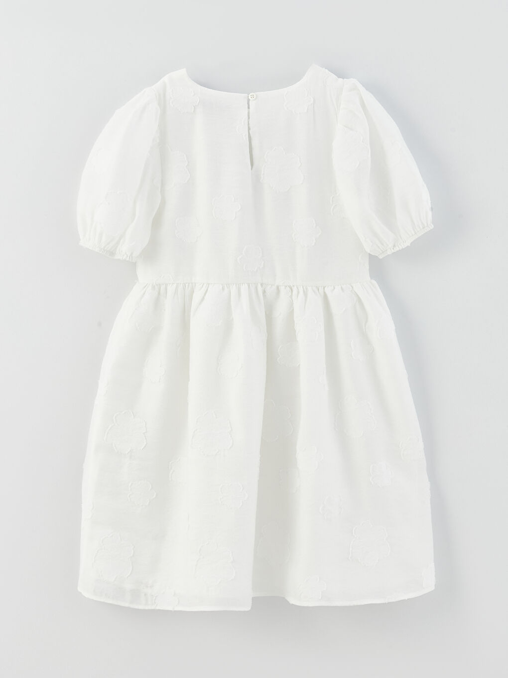 LCW Kids Crew Neck Short Sleeve Girls' Dress -S39177Z4-R9J