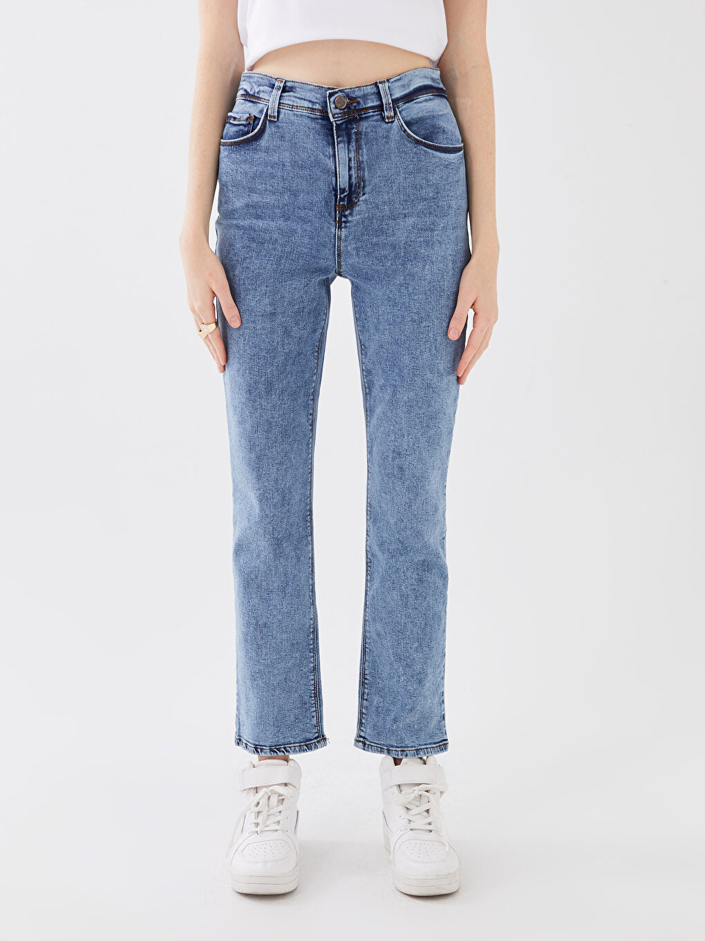 Mavi Slim Mom Kadın Rodeo Jean Pantolon-2