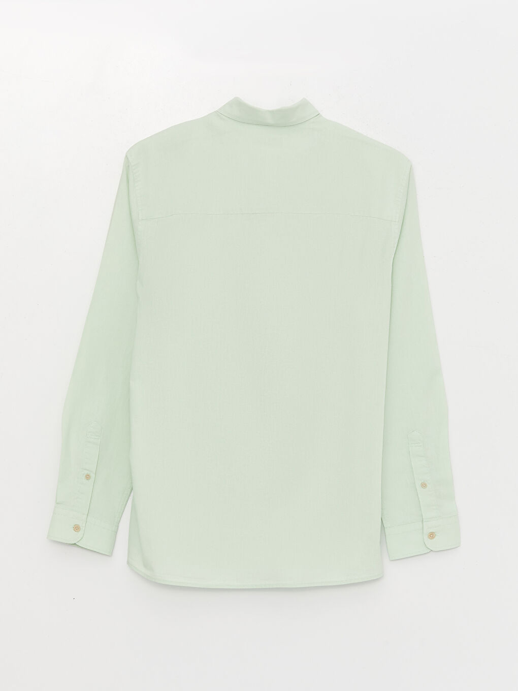 Regular Fit Long Sleeve Linen Blend Men's Shirt-6