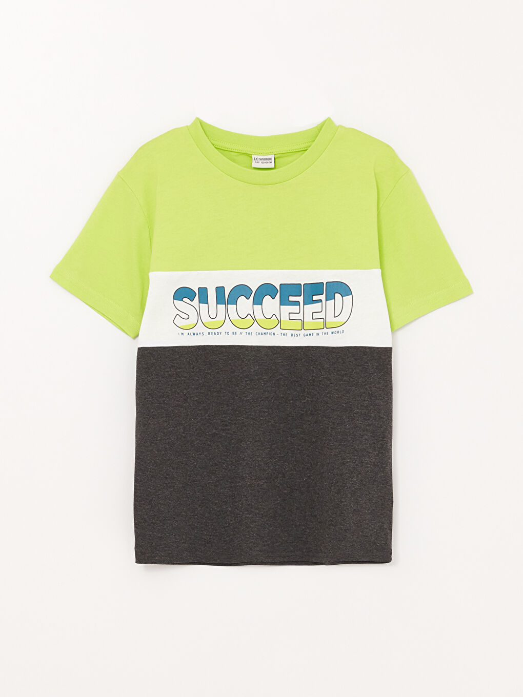 LCW Kids Crew Neck Printed Short Sleeve Boys' T-Shirt -S39191Z4-JSZ