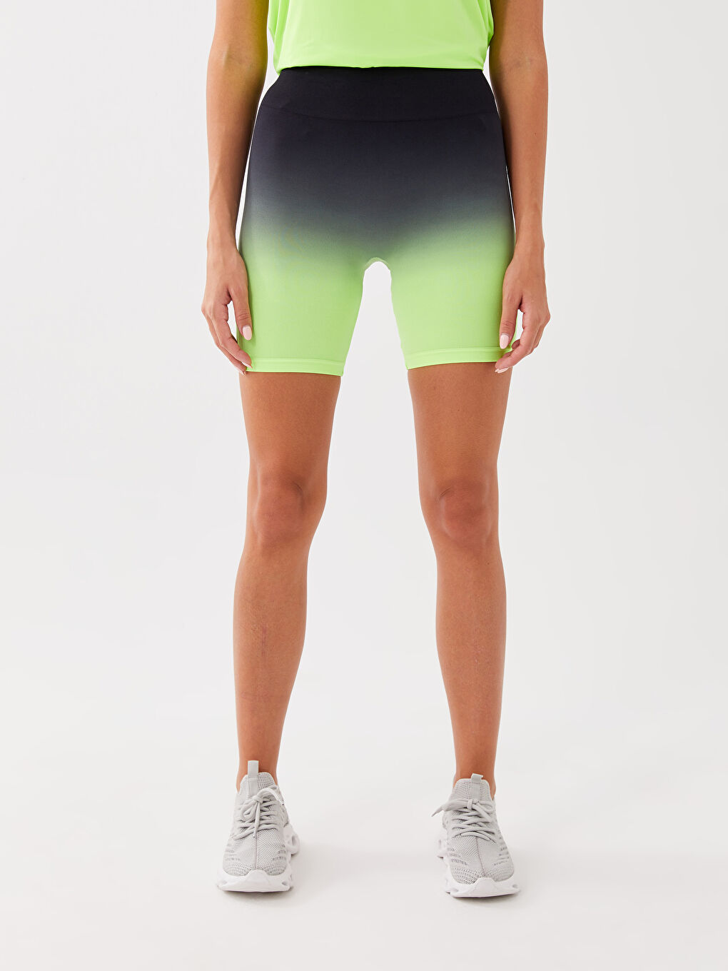 شورت طماق رياضية نساء بلا خياطة بلوك ديال الألوان-3