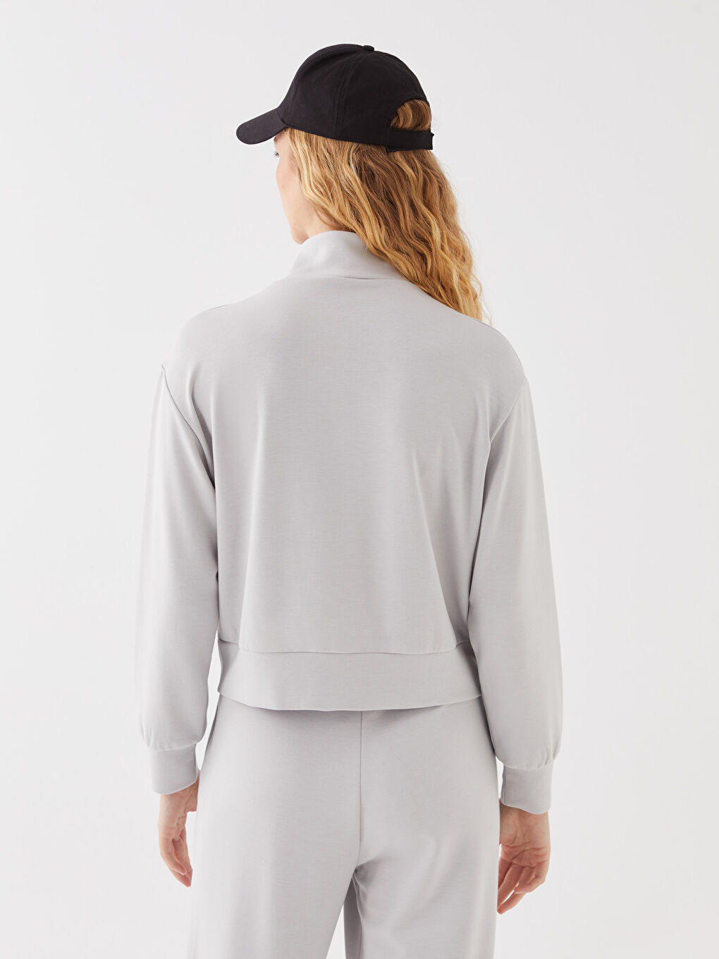 Cardigan de Sport pour Femmes à Col Cheminée-5