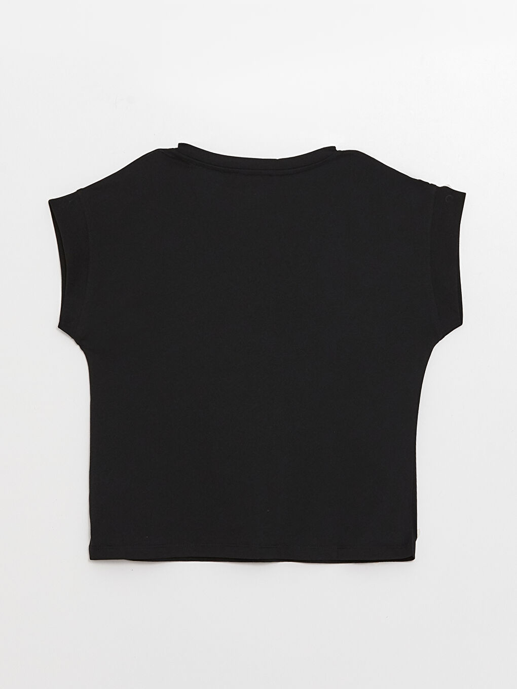 V-Neck Plain Short Sleeve Women's T-Shirt-6