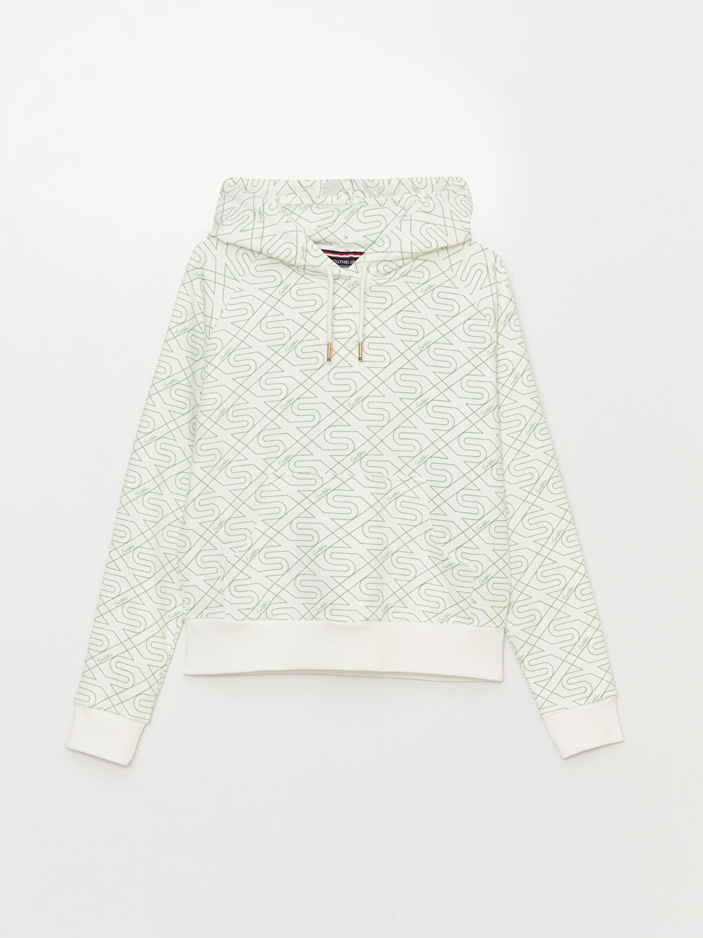 Hooded Printed Long Sleeve Women's Sweatshirt -S39233Z8-LRR