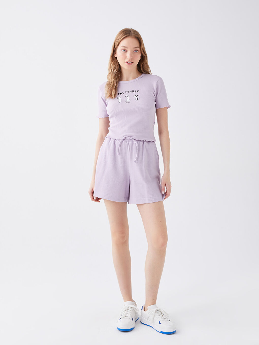 Žena LILA Majica kratkih rukava-2