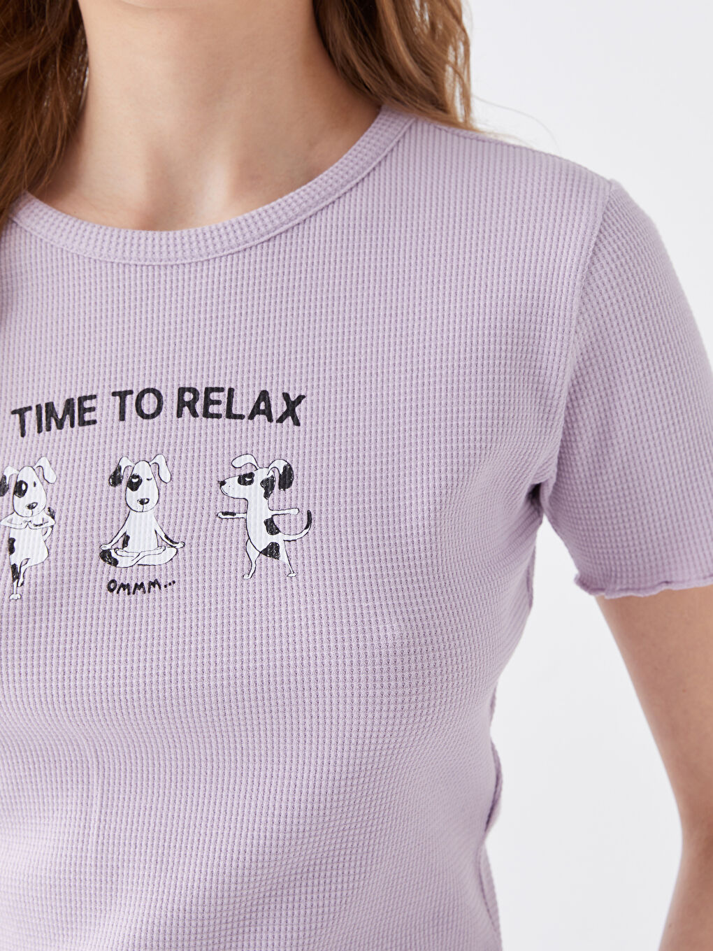 Žena LILA Majica kratkih rukava-3