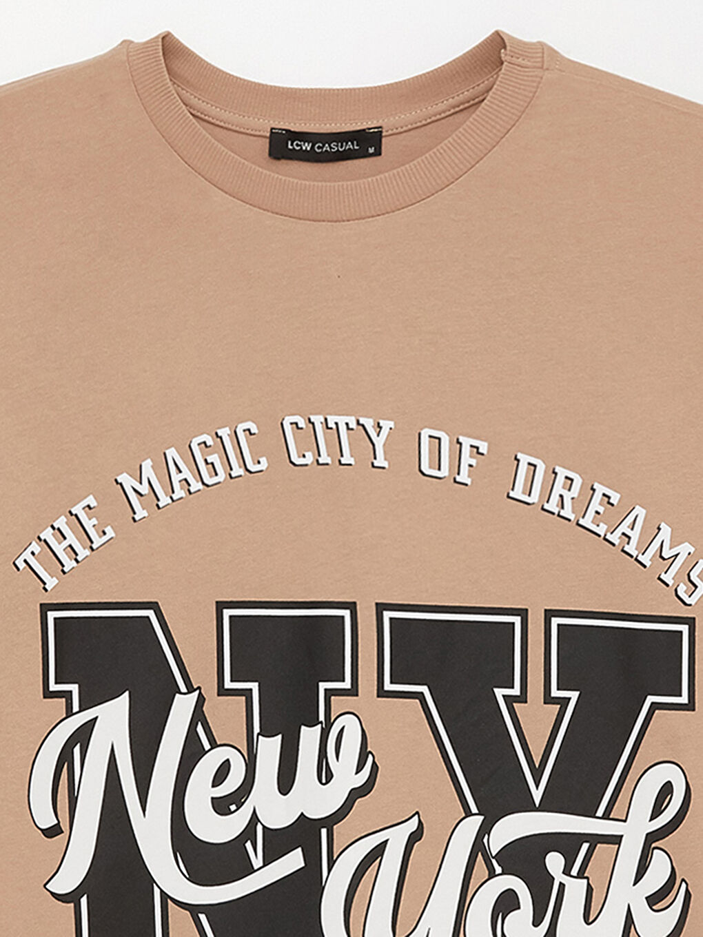 Women's Crew Neck Printed Oversize T-Shirt-7