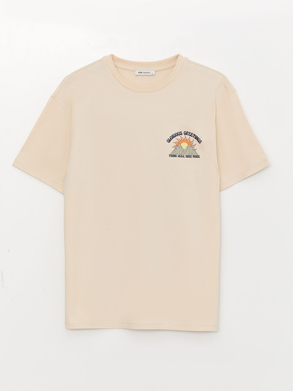 تي شيرت نساء واسع كم قصير مطبوع كول مدور-5