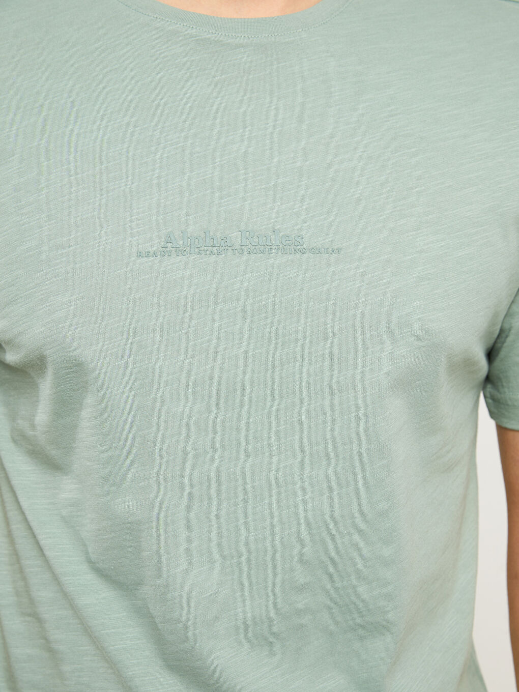 Crew Neck Short Sleeve Men's Pyjama Top -S39264Z8-GD2