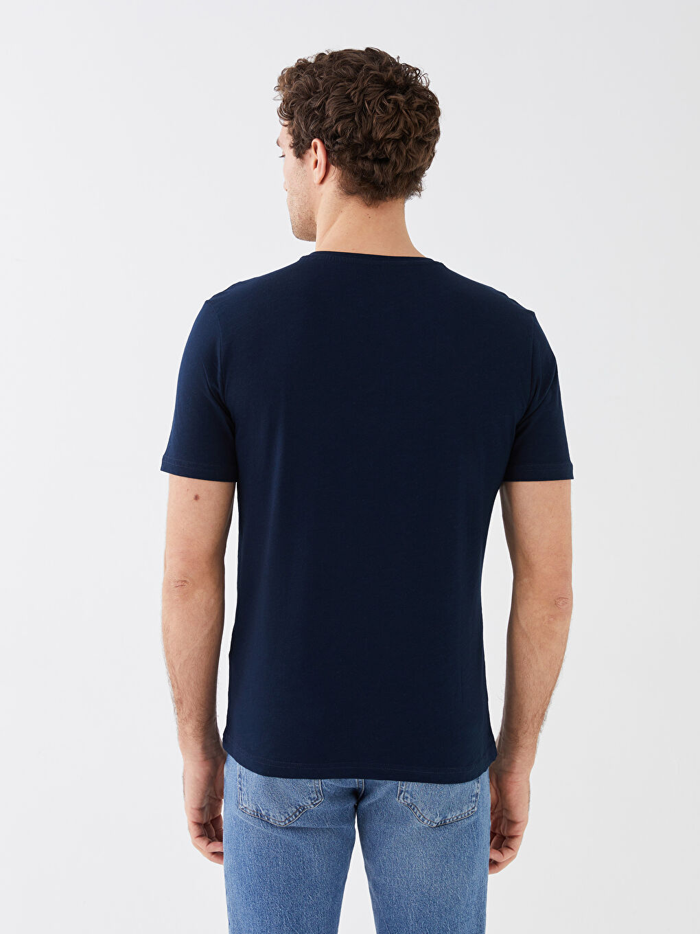 Crew Neck Short Sleeve Men's Pyjama Top -S39271Z8-RFF