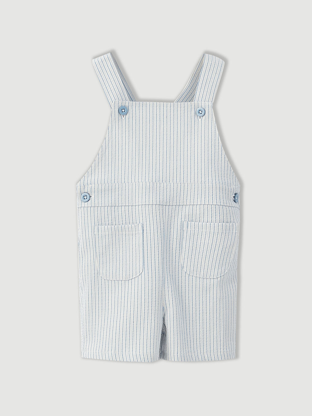 Ekru Polo Yaka Kısa Kollu Erkek Bebek Tişört ve Salopet 2'li Takım-7