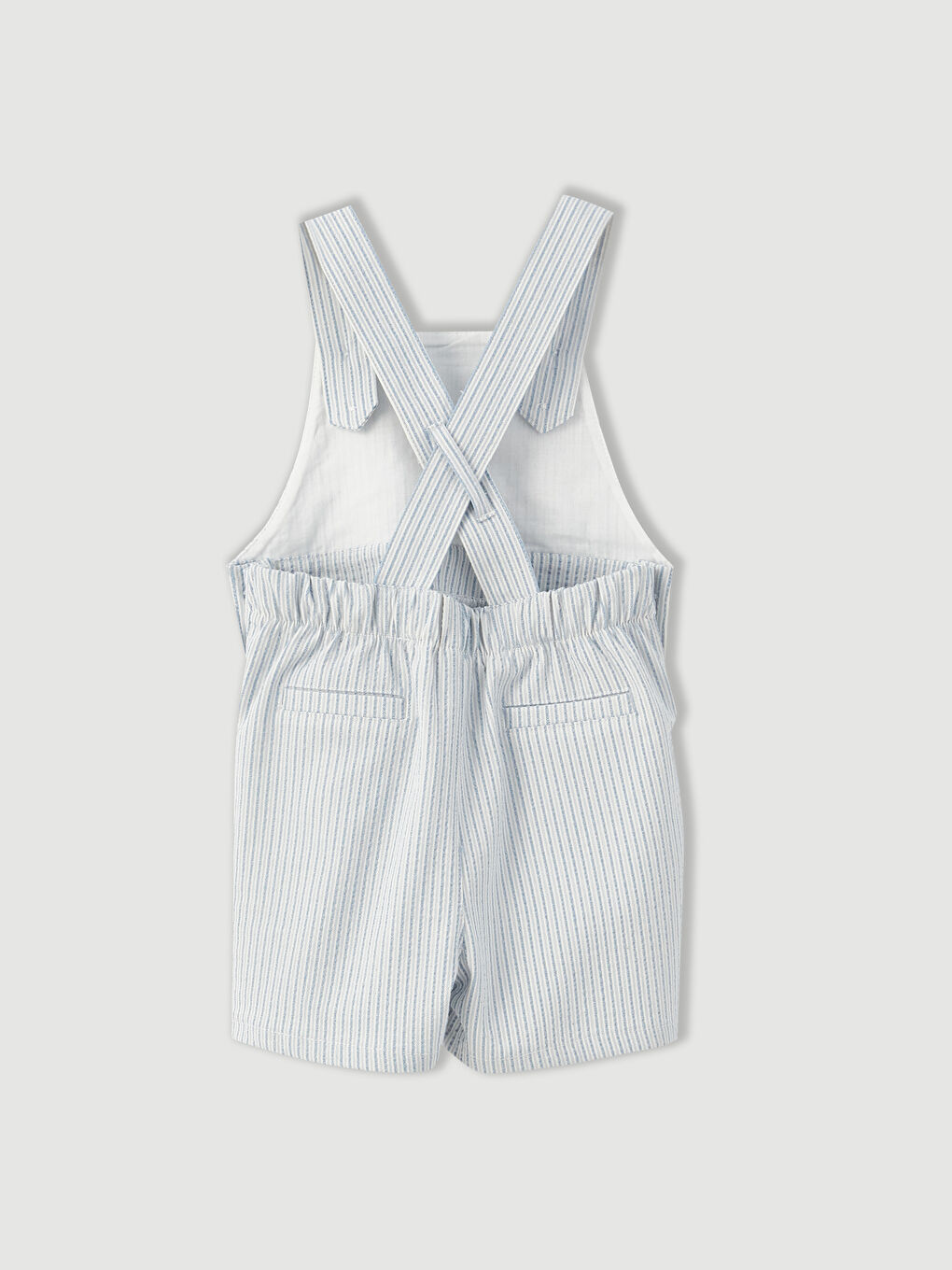 Ekru Polo Yaka Kısa Kollu Erkek Bebek Tişört ve Salopet 2'li Takım-8