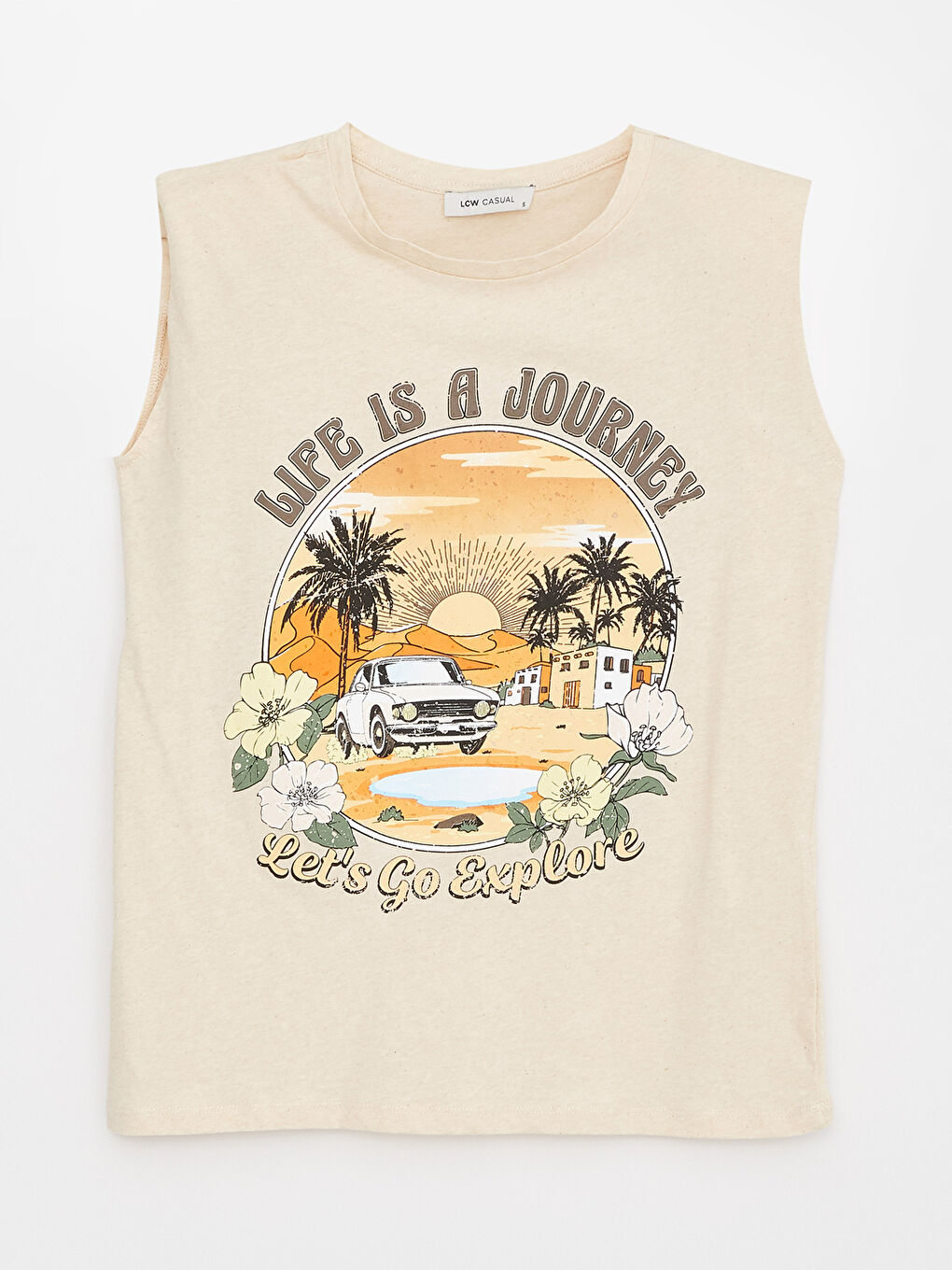 LC Waikiki Crew Neck Printed Women's T-Shirt -S39282Z8-E4S