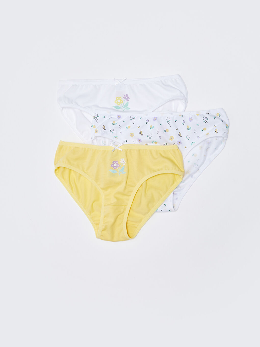Printed Cotton Girls' Knickers 3-packs