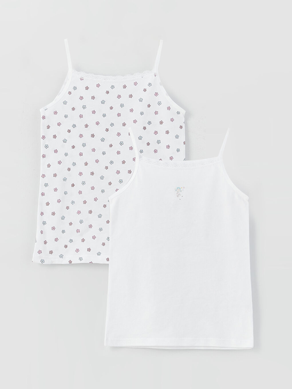 Square Collar Printed Strap Girls Athlete 2 Pack -S39303Z4 Square Collar Printed Strap Girls Athlete 2 Pack -S39303Z4