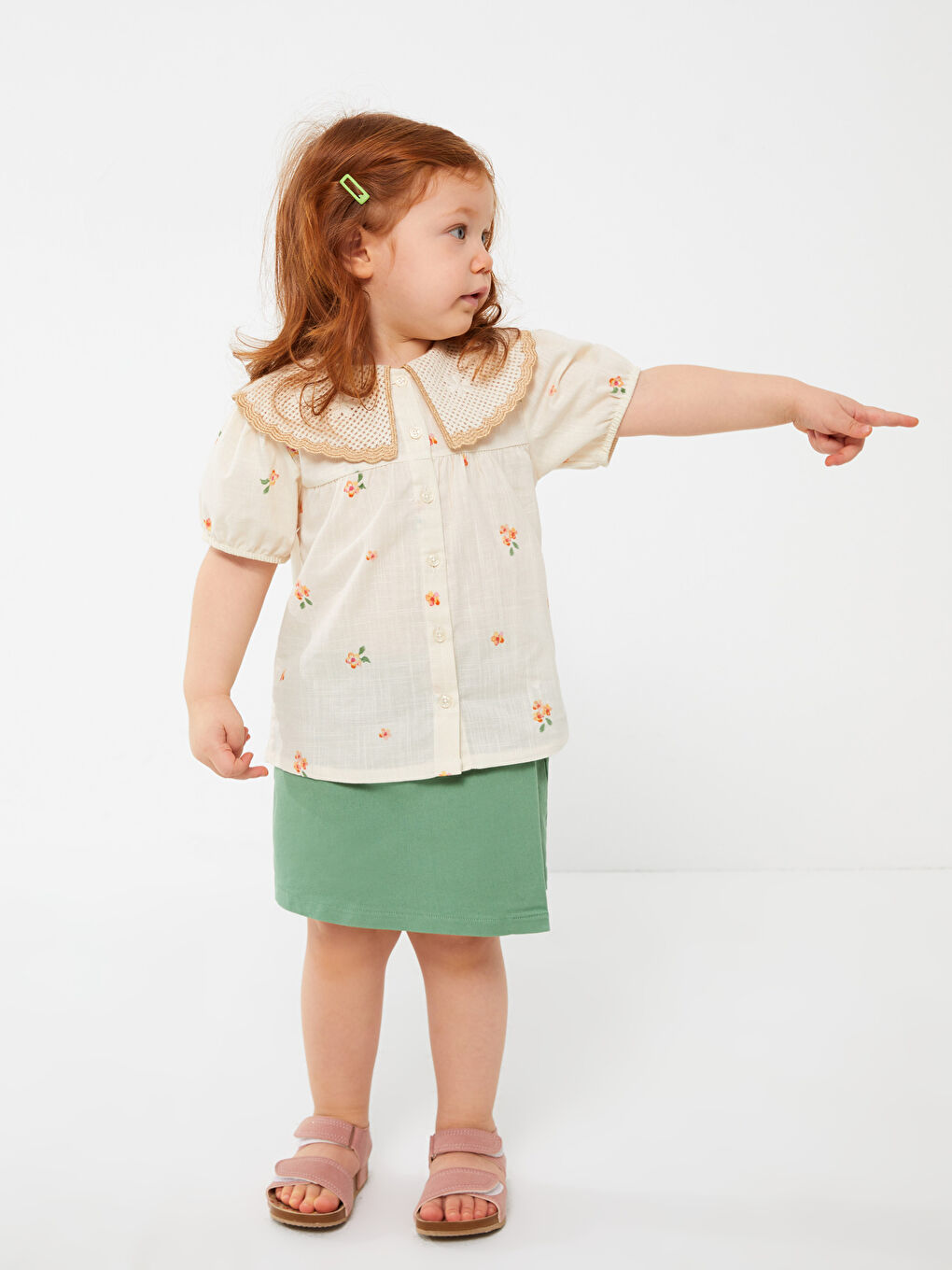 Elasticated Waist Basic Baby Girls' Skort