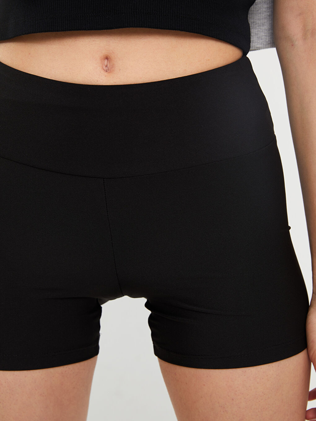 ليجن سادة إنترلوك بخصر مرن للسيدات-3