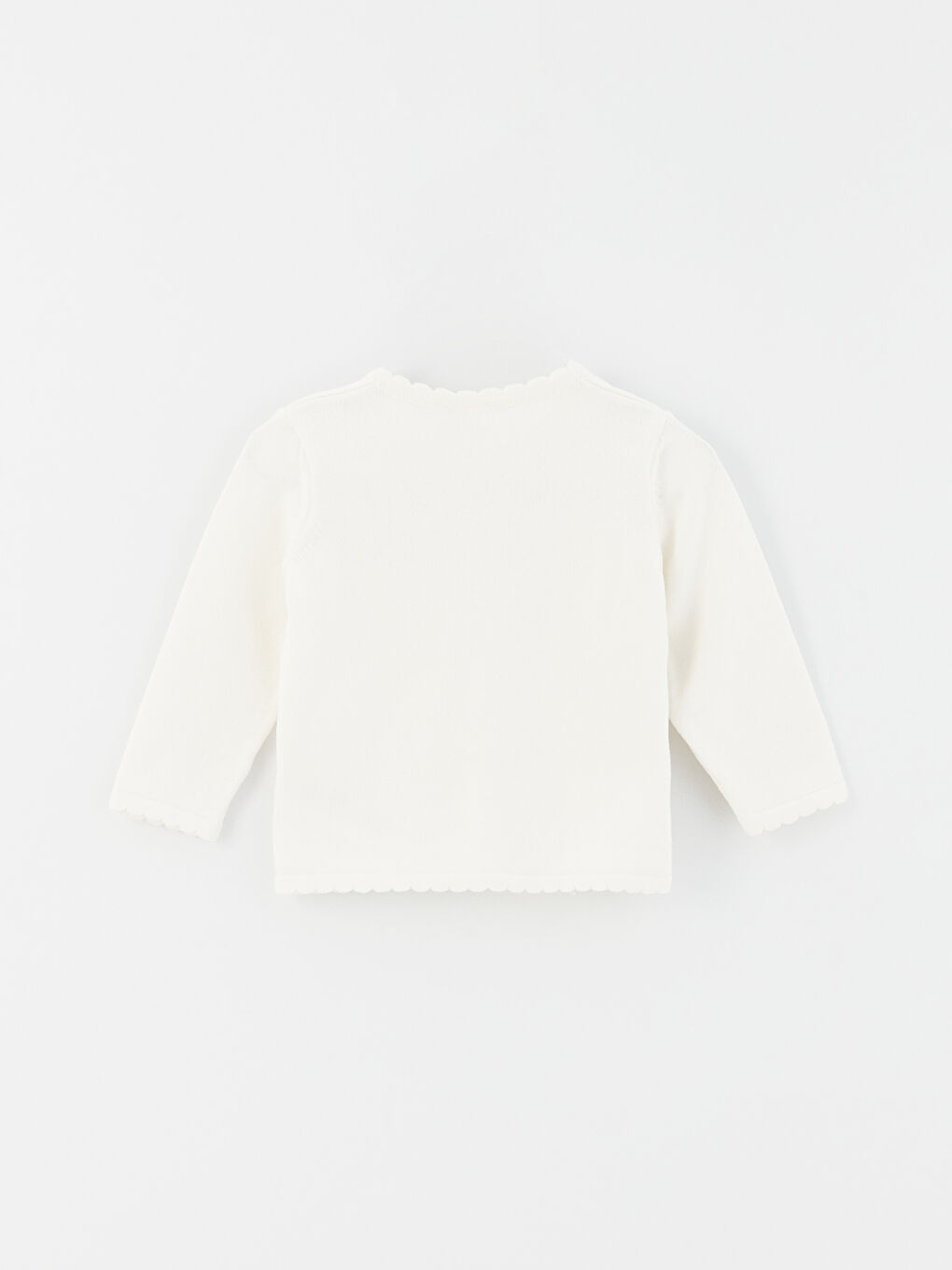 Crew Neck Long Sleeve Basic Baby Girl Knitwear Cardigan -S39353Z1-R9J