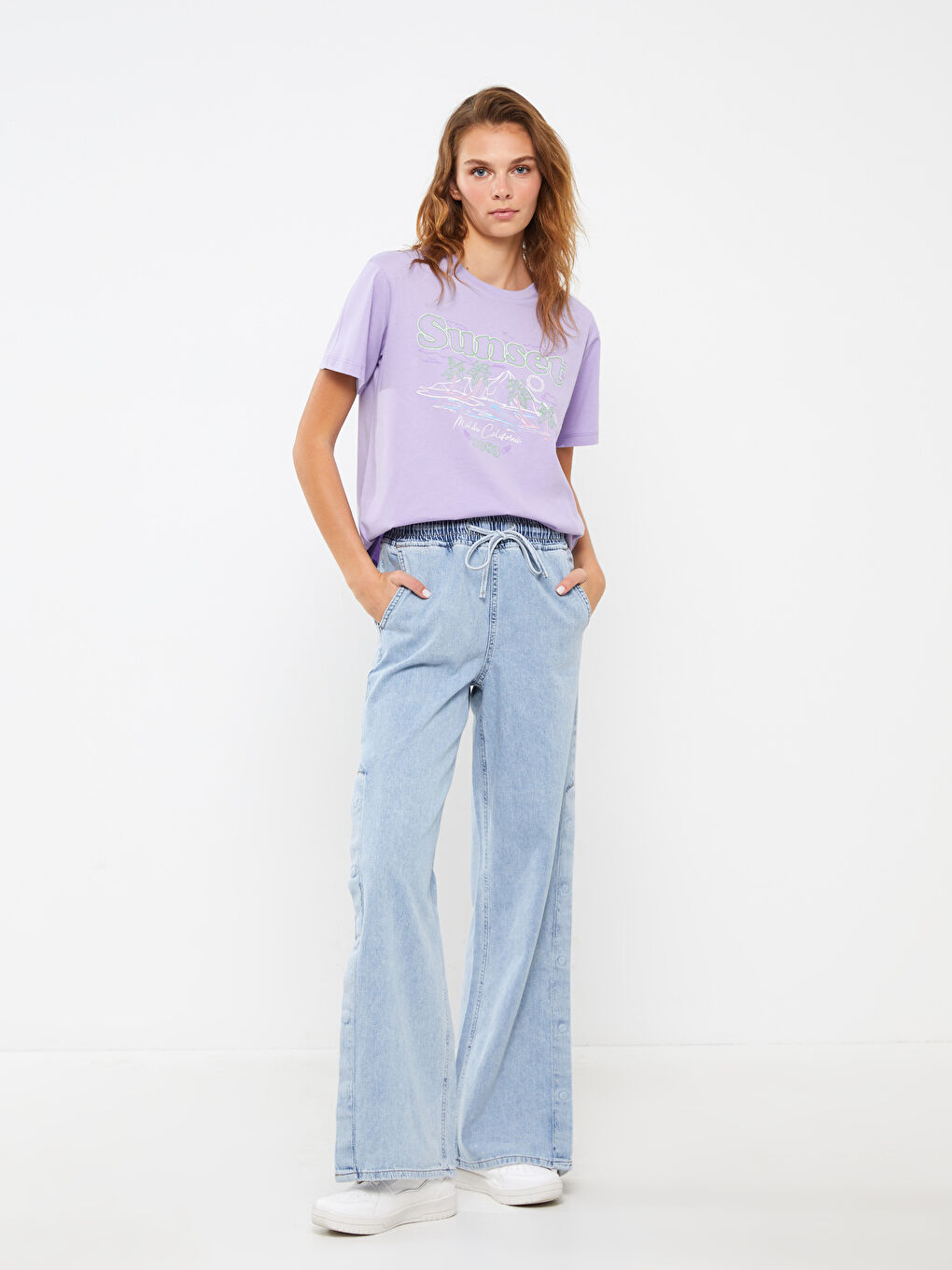 LCW Jeans جینزی قاچی گەشەدار کەمەربەرز بۆ ژنان -S39365Z8-311