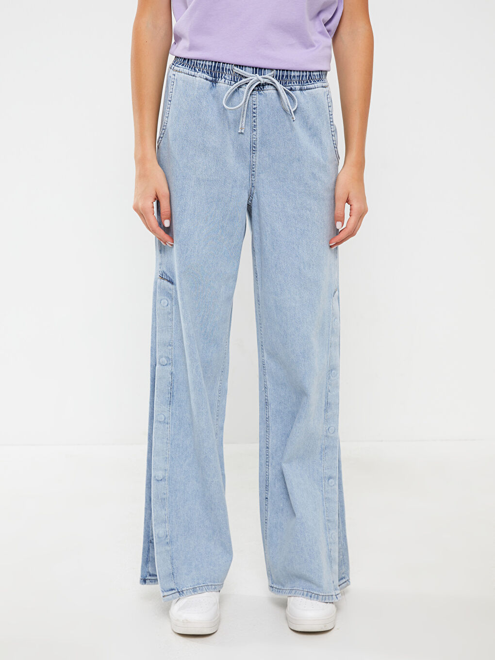 LCW Jeans جینزی قاچی گەشەدار کەمەربەرز بۆ ژنان -S39365Z8-311