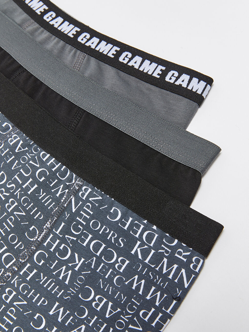 Gri Baskılı Erkek Çocuk Boxer 3'lü-2