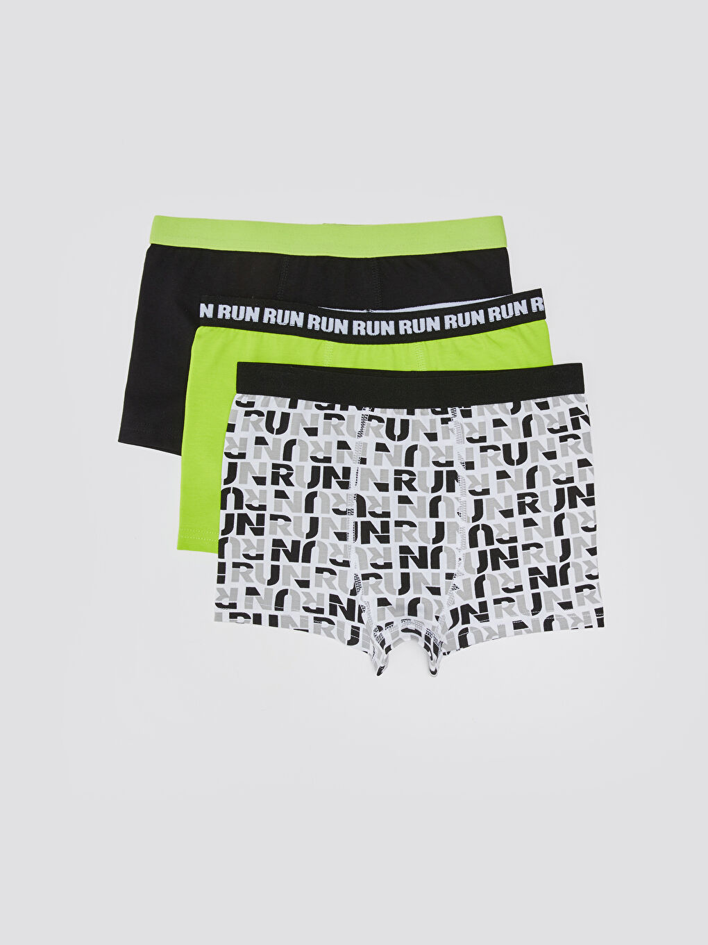 принтті мақтадан тігілген ер балалар боксері 3 данадан тұратын