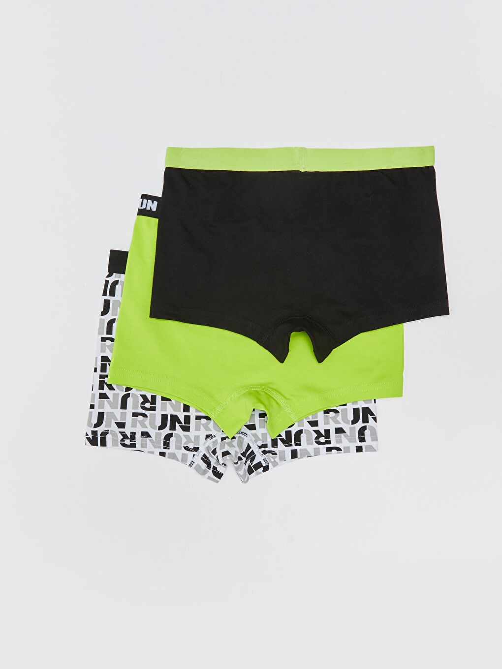 принтті мақтадан тігілген ер балалар боксері 3 данадан тұратын-1