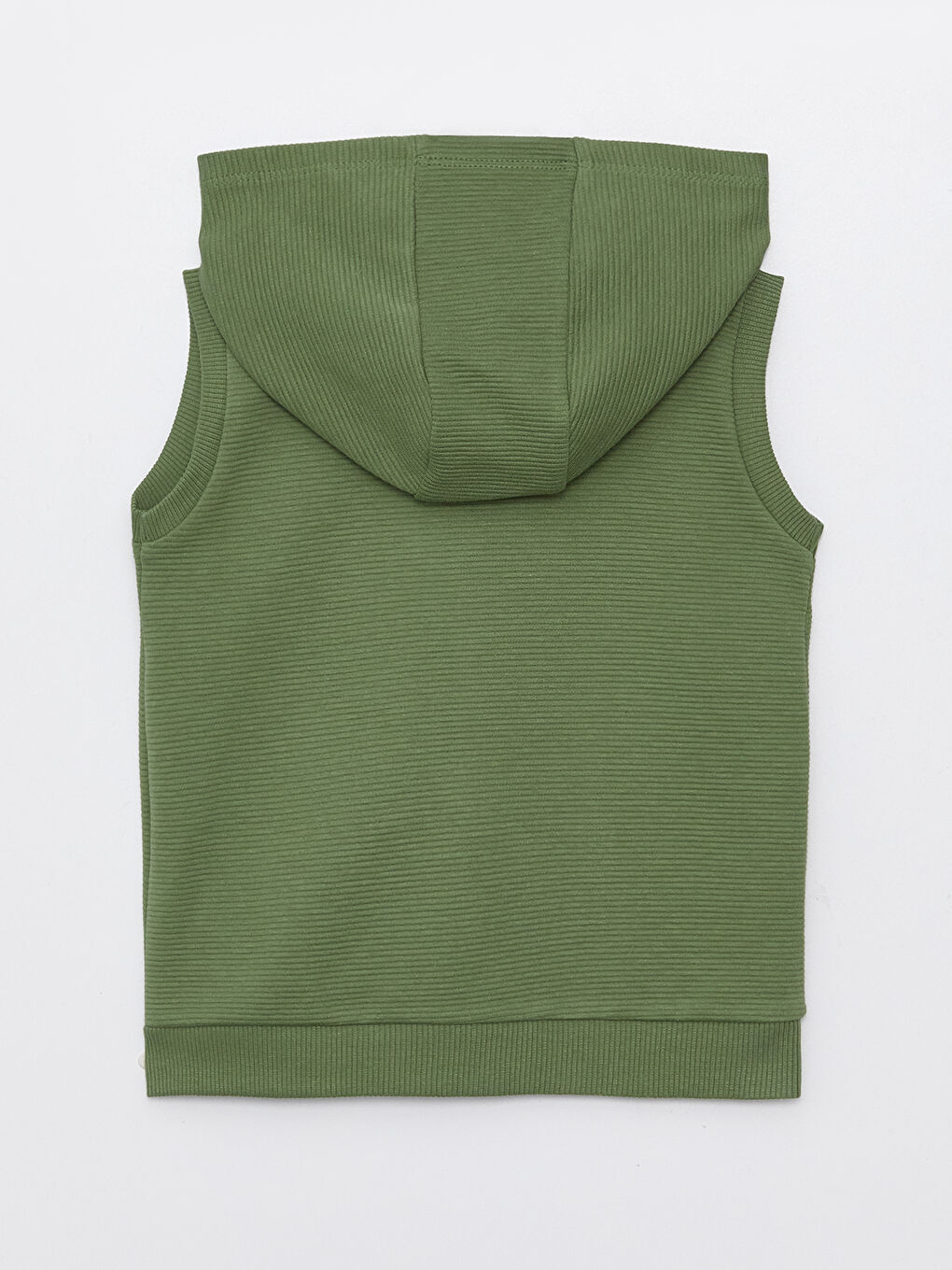 Yeşil Kapüşonlu Erkek Bebek Yelek-1