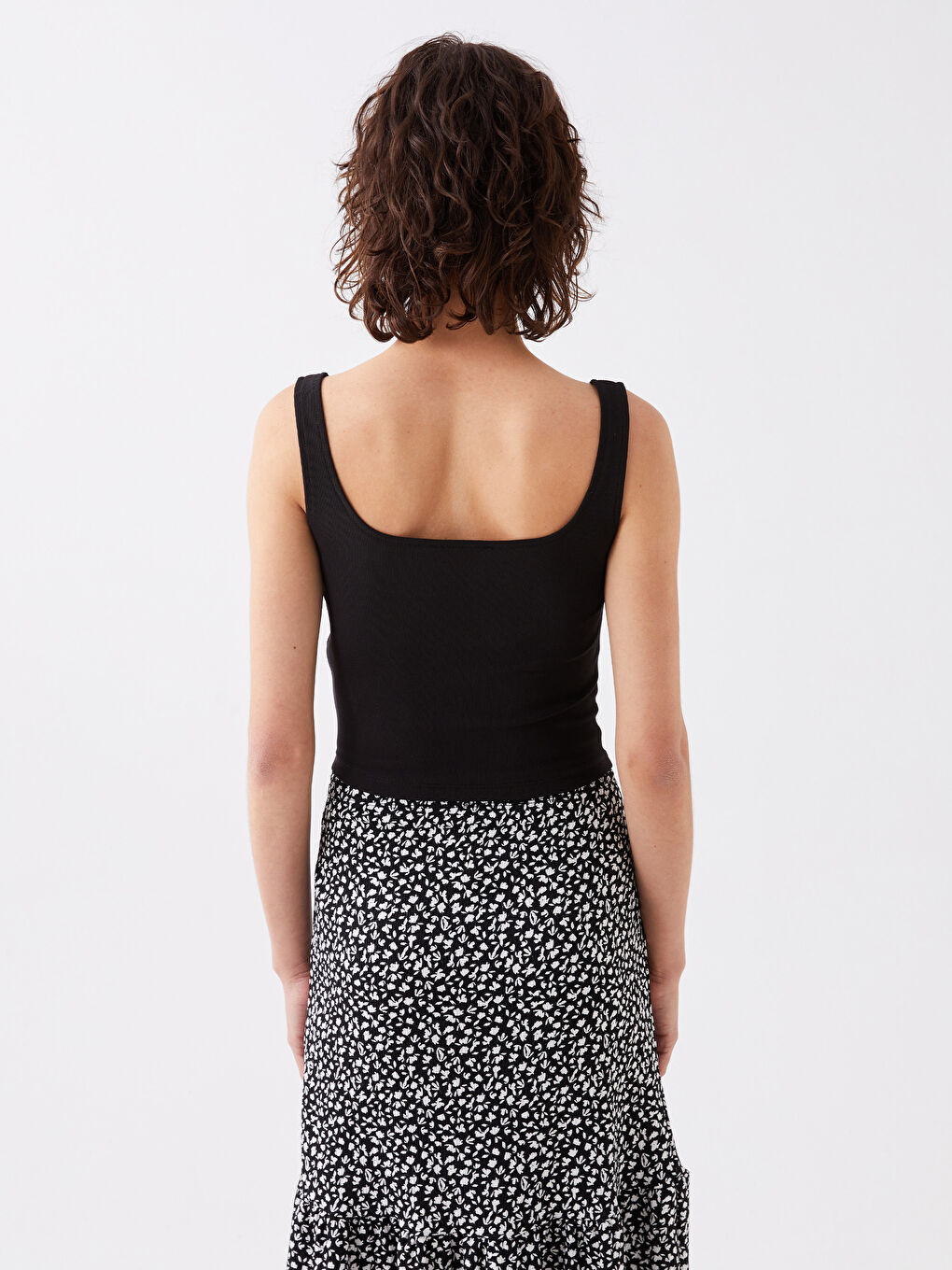 Square Collar Strap Women Crop -S39418Z8-RQN