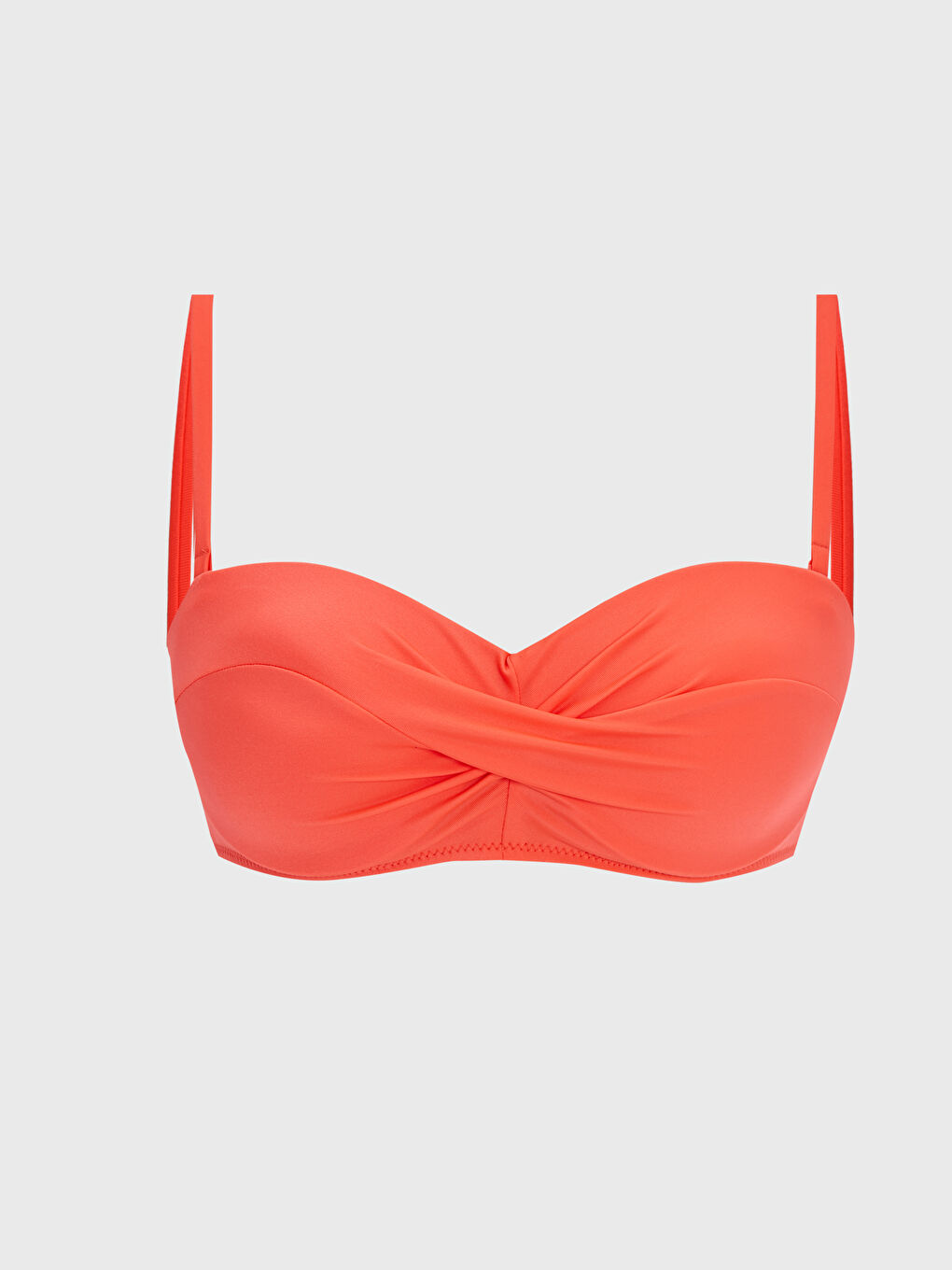 Detailed ruffles Women Bikini Top -S39427Z8-STC