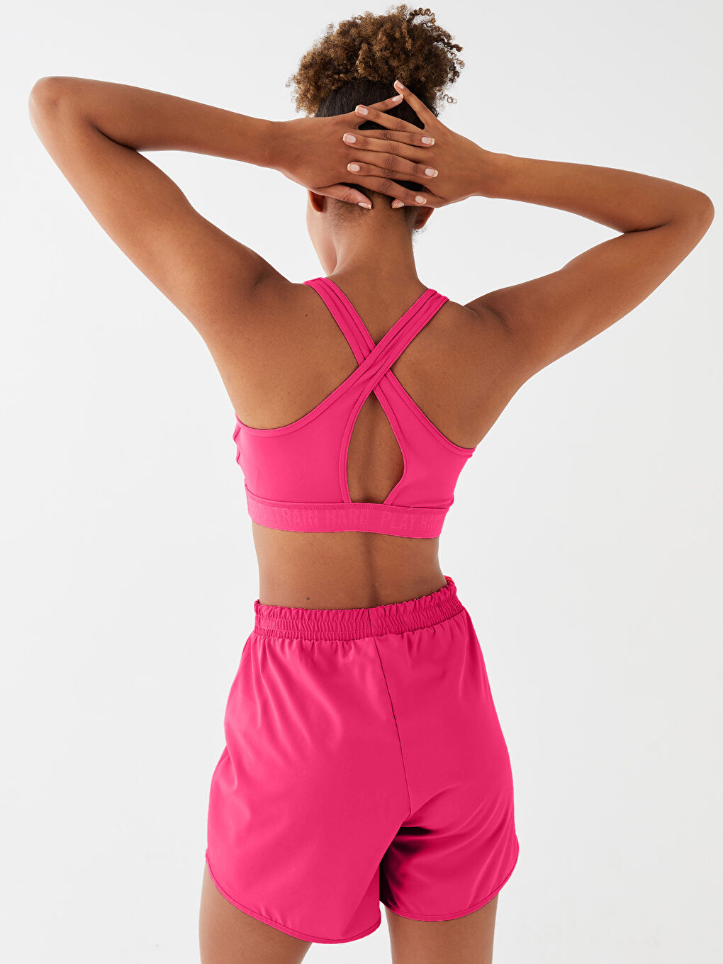 Women's U-Neck Printed Sports Bustier -S39485Z8-V0D