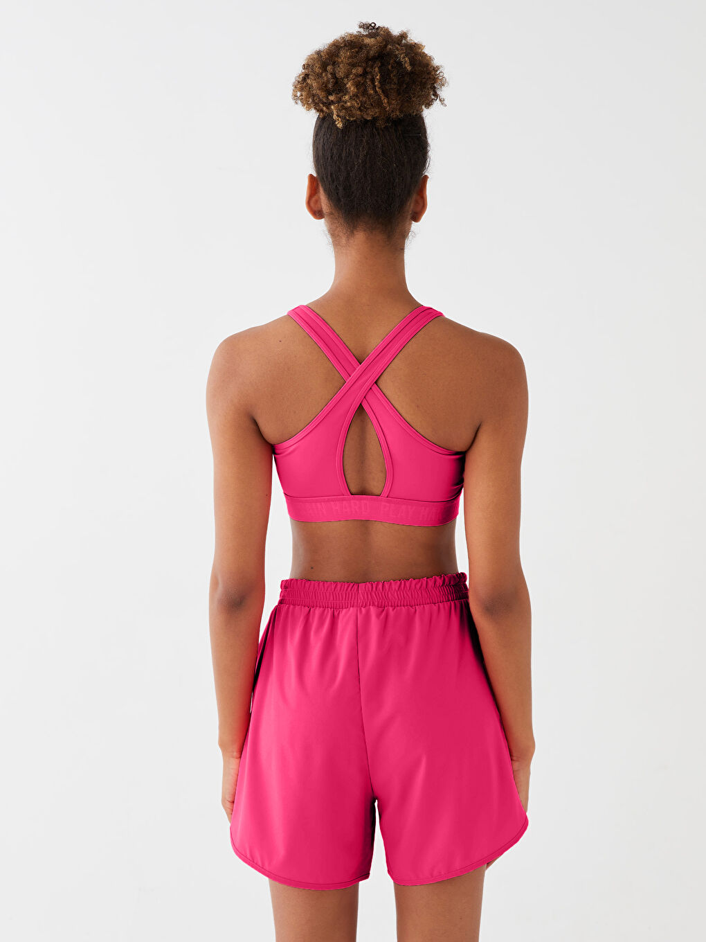 Women's U-Neck Printed Sports Bustier -S39485Z8-V0D