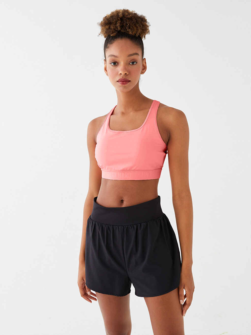 LCW SPORT Women's U-Neck Printed Sports Bustier -S39485Z8-V0F