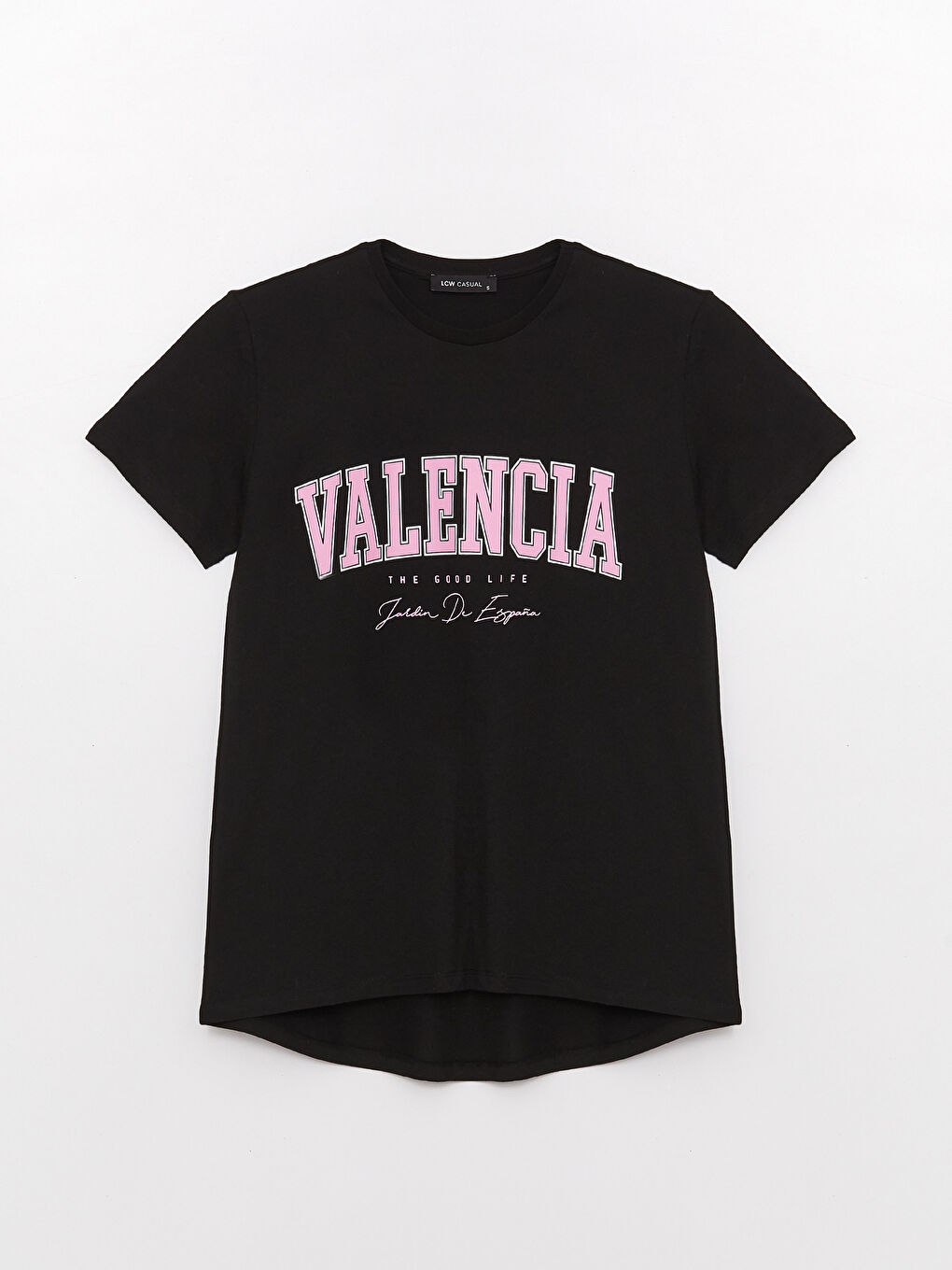 Женская футболка с круглым вырезом и короткими рукавами с принтом-5