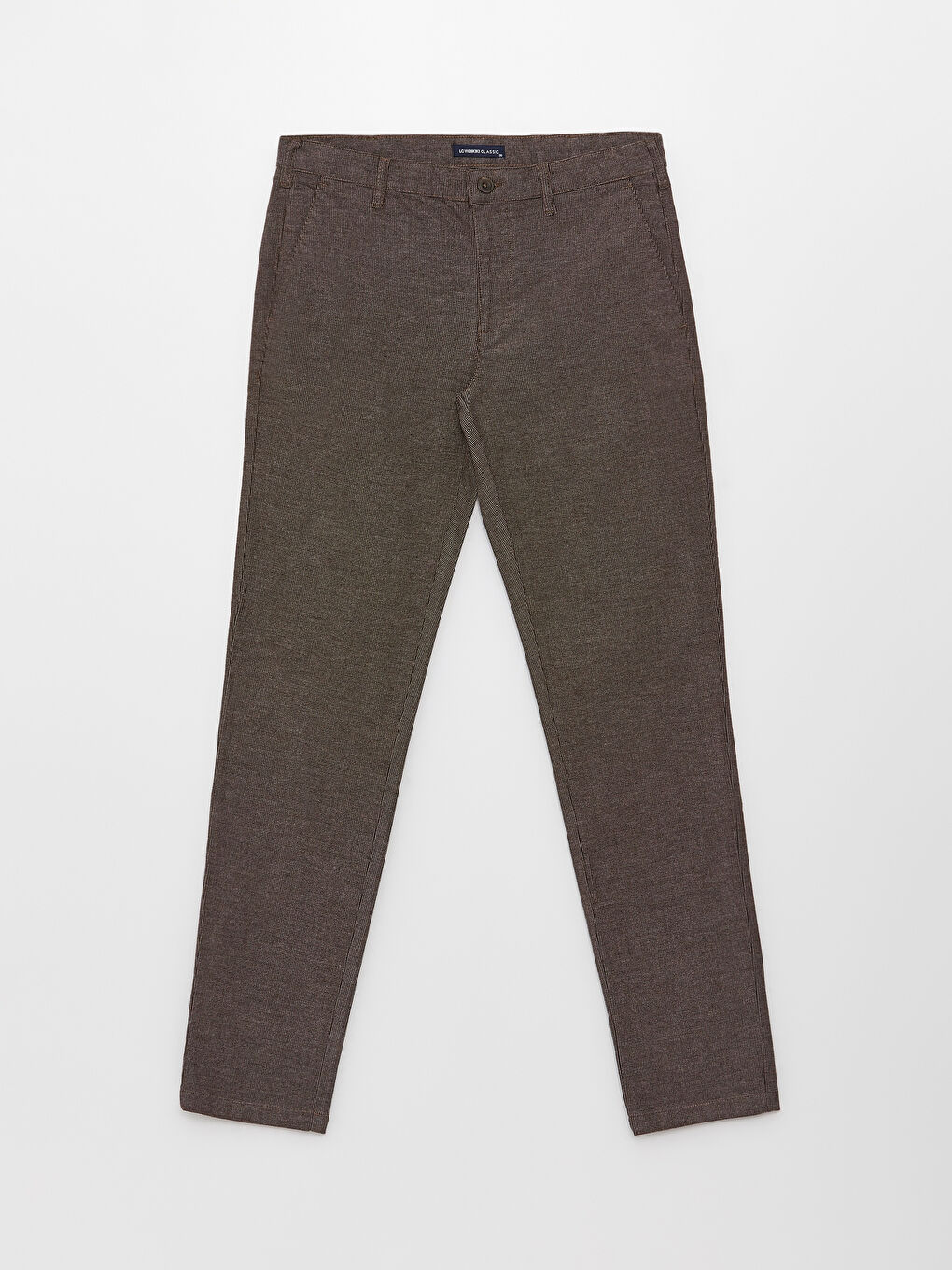 Slim Fit Dobby Fabric Men's Trousers -S39504Z8-HMK